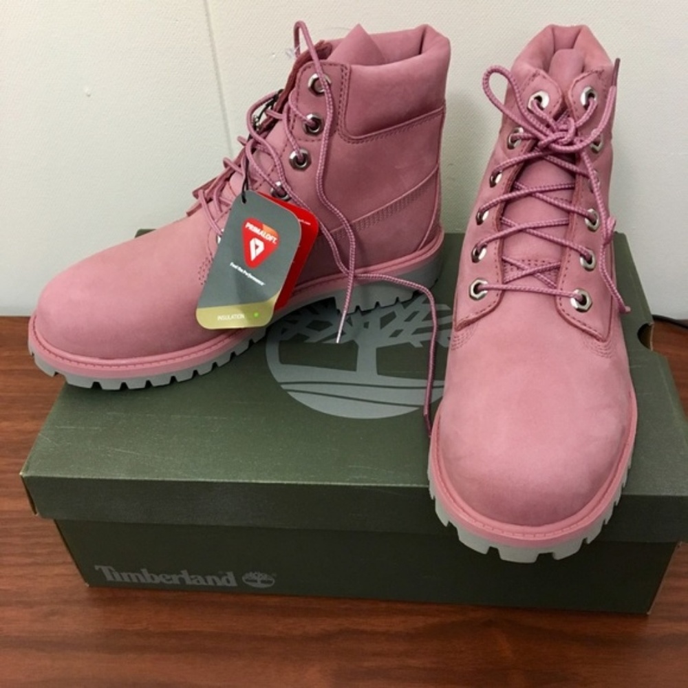 💗 NIB timberland water proof pink boot 7.5 - Picture 3 of 6